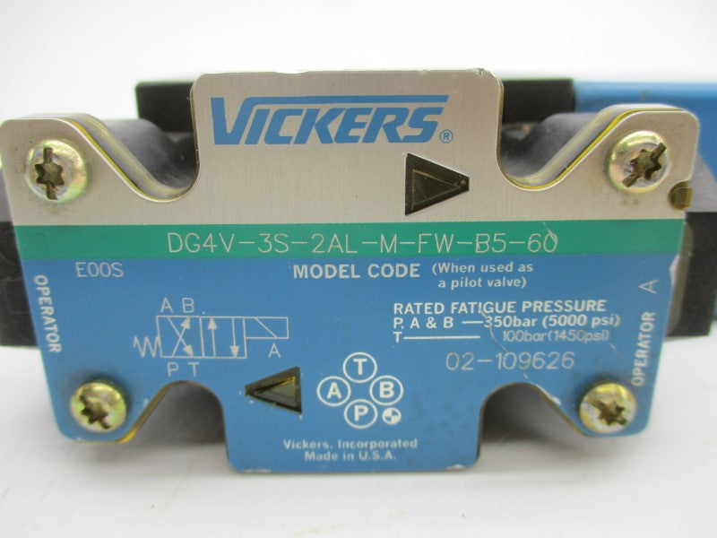 VICKERS DG4V3S2ALMFWB560 02-109626 110/120V .48/.46A 1450PSI NSNP
