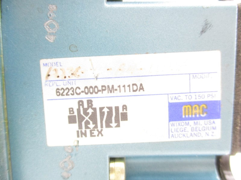 MAC 6223C-000-PM-111DA 110/120V 25-150PSI (W/ BASE) UNMP