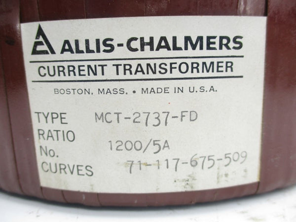 ALLIS CHALMERS MCT-2737-FD 71-117-675-509 (AS PICTURED) NSNP