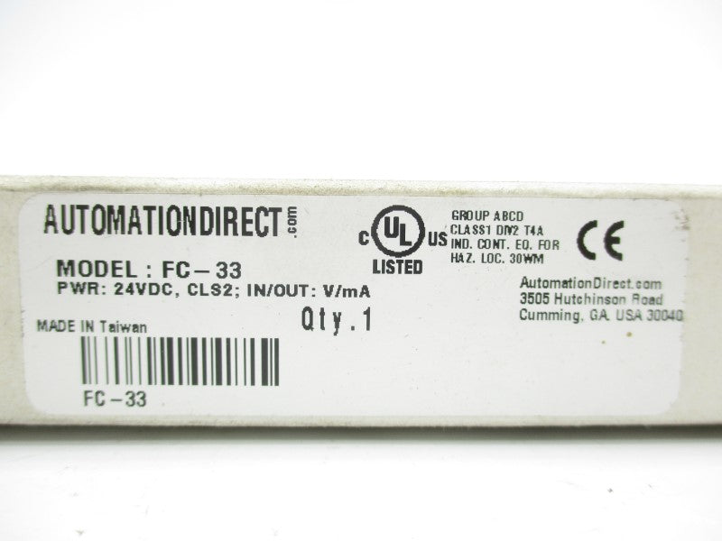 AUTOMATION DIRECT FC-33 24VDC NSMP