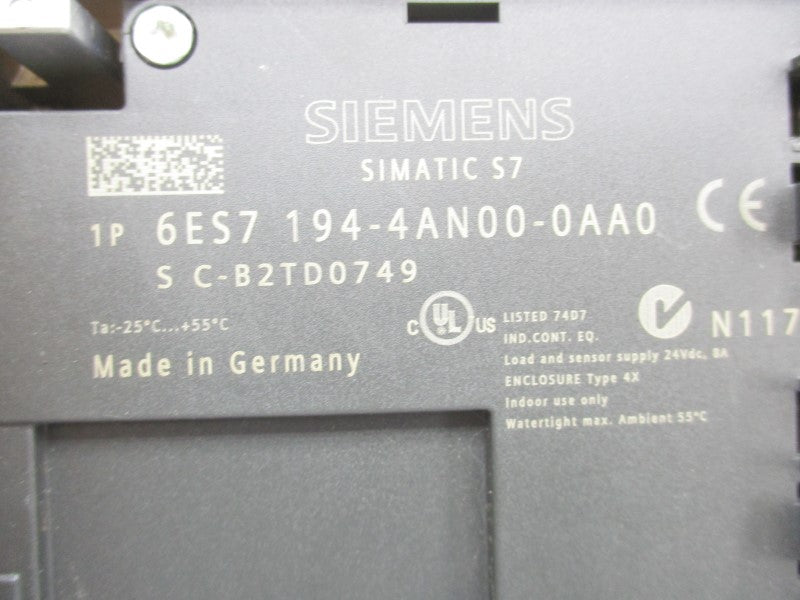 SIEMENS 6ES7194-4AN00-0AA0 24VDC UNMP
