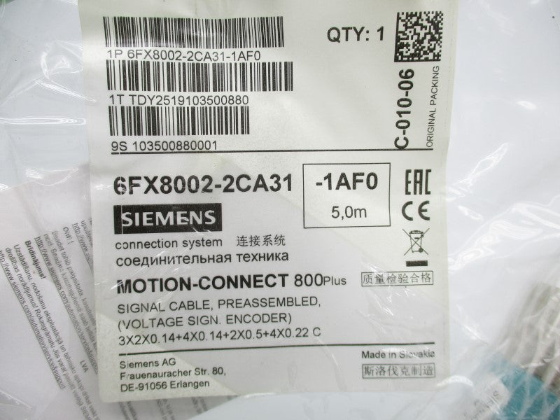 SIEMENS 6FX8002-2CA31-1AF0 5.0M NSMP