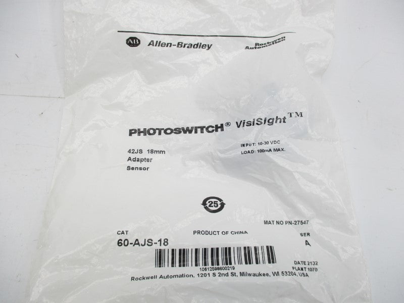 ALLEN BRADLEY 60-AJS-18 SER. A NSMP