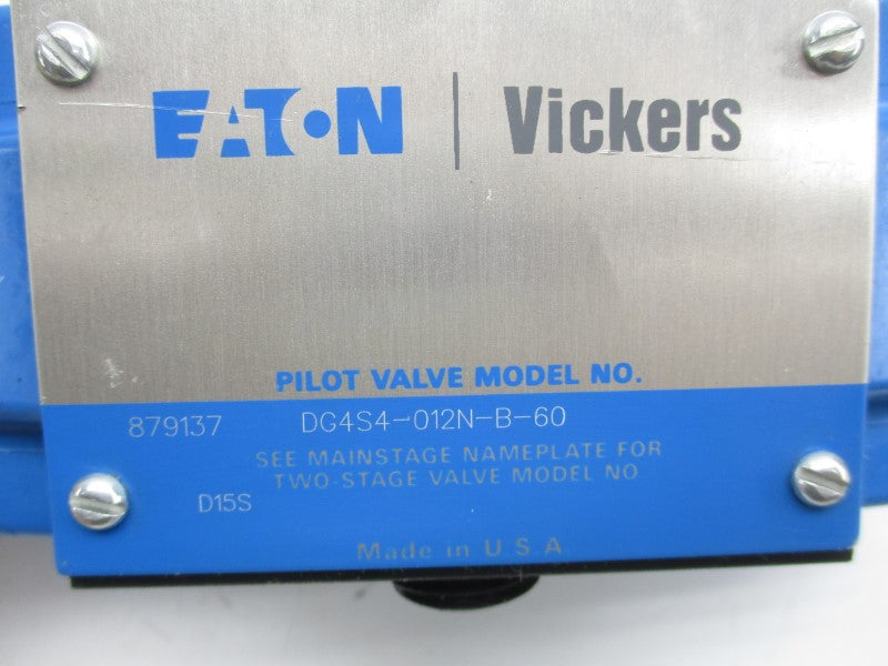 VICKERS DG4S4012NB60 879137 110/120V .85/.69A NSNP