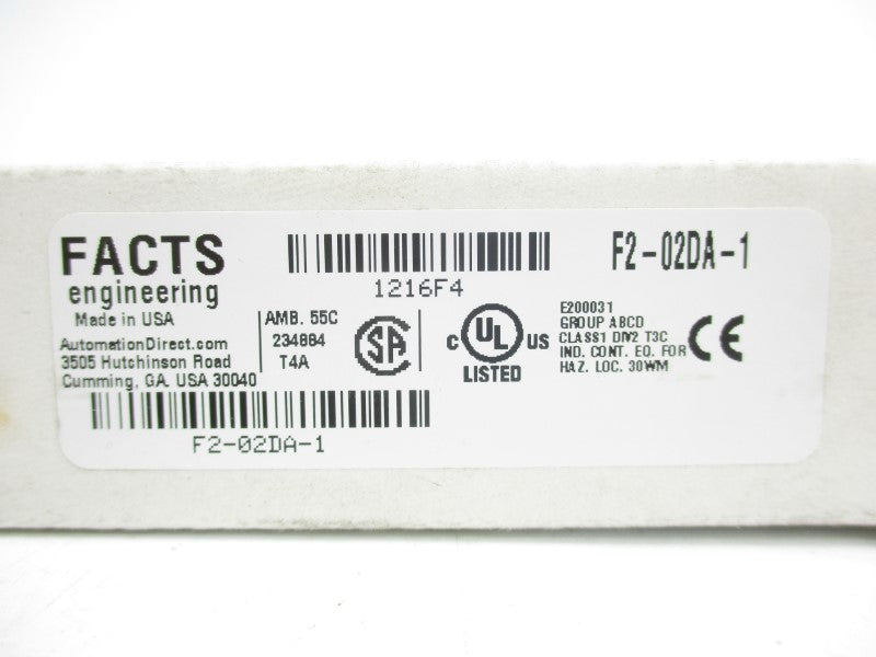 FACTS ENGINEERING F2-02DA-1 18-30VDC (NO DOOR) NSMP