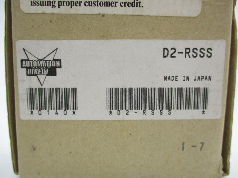 AUTOMATION DIRECT D2-RSSS NSMP