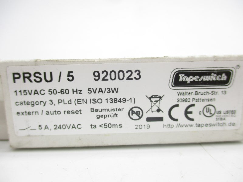 TAPESWITCH PRSU/5 920023 115VAC NSMP