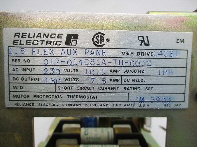RELIANCE ELECTRIC 14C81 230VAC 10.5A NSNP