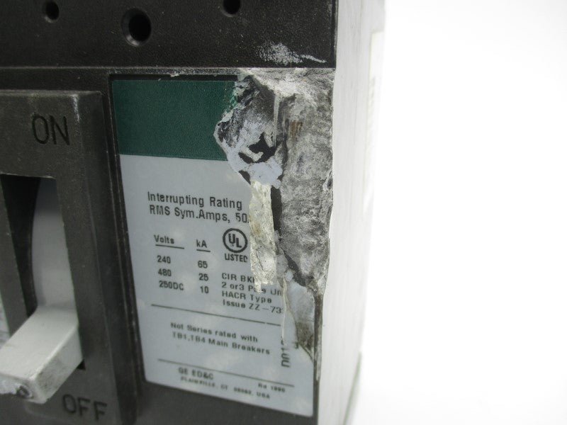 GENERAL ELECTRIC THED124100WL 480VAC 100A UNMP