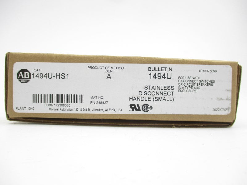 ALLEN BRADLEY 1494U-HS1 SER. A (BR/WH) NSMP