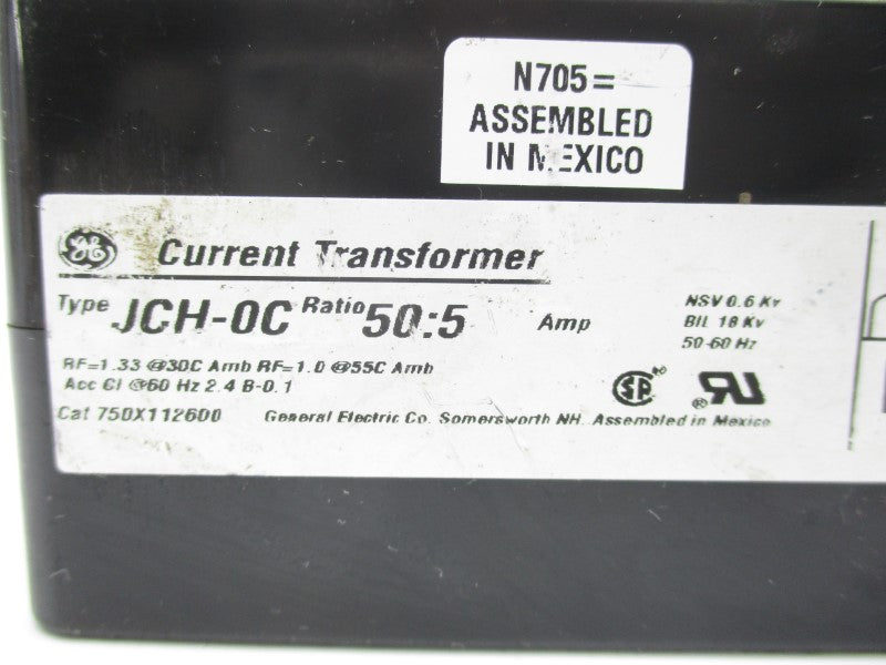 GENERAL ELECTRIC JCH-0C UNMP