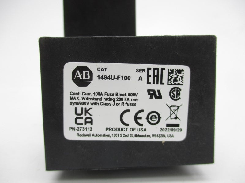 ALLEN BRADLEY 1494U-F100 SER. A 100A (BR/WH) NSMP