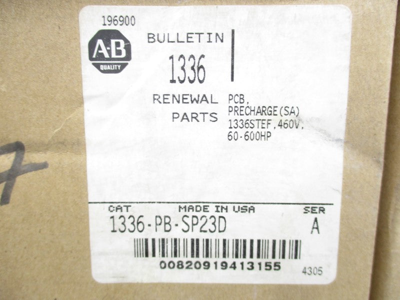 ALLEN BRADLEY 1336-PB-SP23D SER. A 460V NSMP