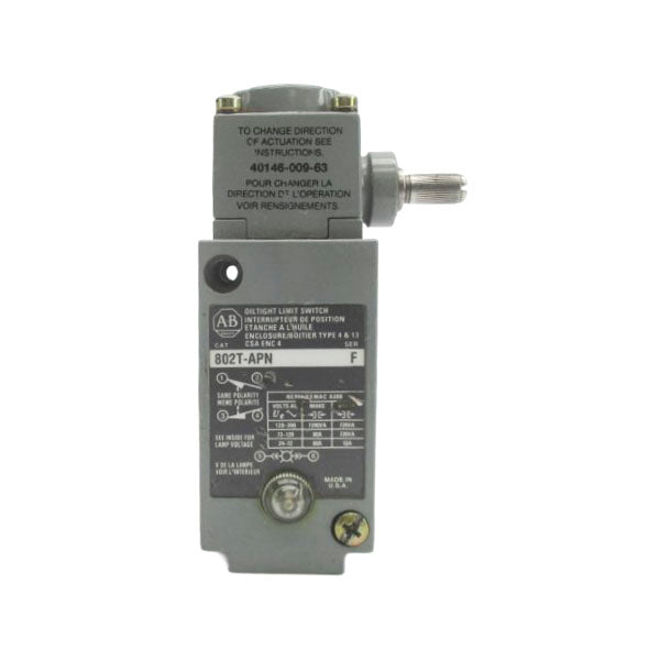 ALLEN BRADLEY 802T-APN SER. F 120-300VAC 60A UNMP