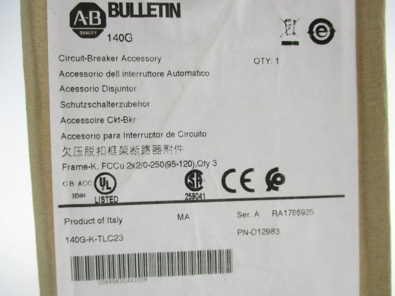ALLEN BRADLEY 140G-K-TLC23 SER. A (BR/WH) NSFS