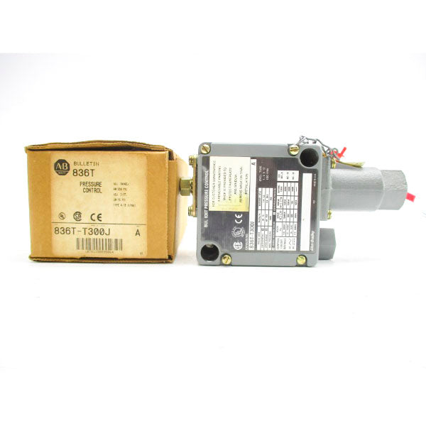 ALLEN BRADLEY 836T-T300J SER. A 120-600VAC 60A 40-550PSI (BR/WH) NSMP