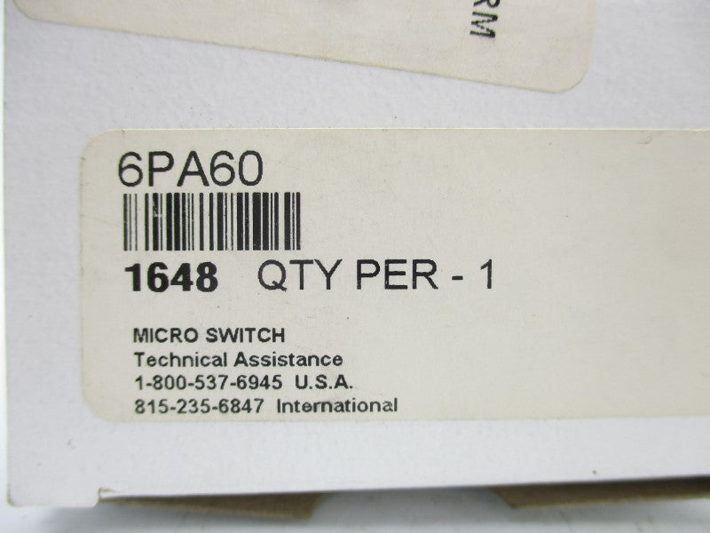 HONEYWELL 6PA60 NSMP
