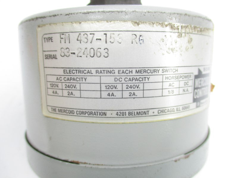 MERCOID CONTROL FM437-153RG 120/240V 4/2A UNMP