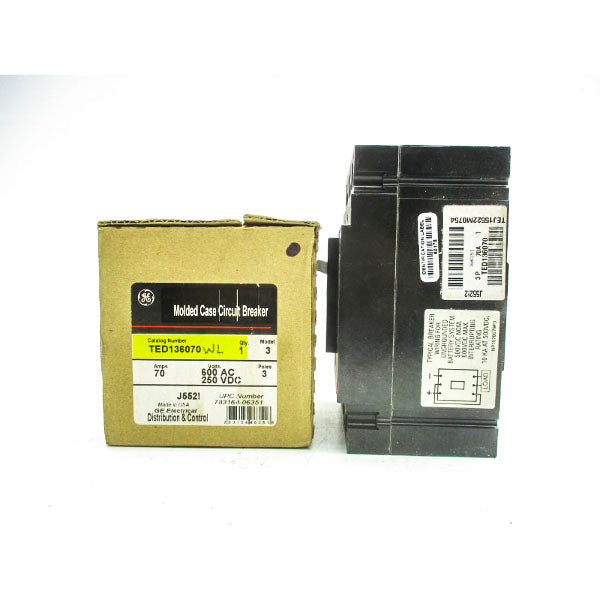 GENERAL ELECTRIC TED136070 600VAC 70A (GREEN) NSMP