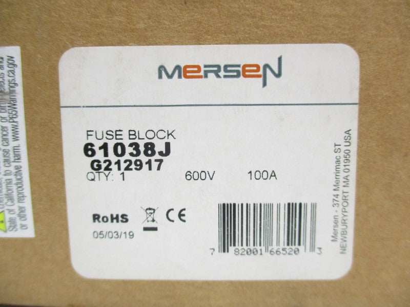 MERSEN 61038J 600V 100A NSFS