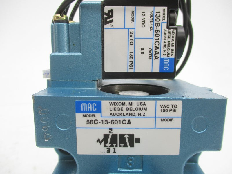 MAC 56C-13-601CA 12VDC 25-150PSI NSMP