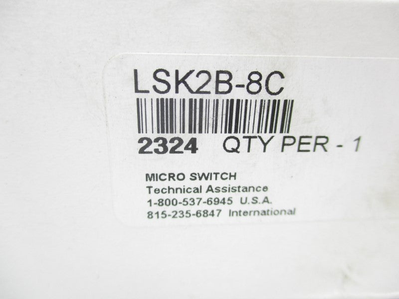 MICRO SWITCH LSK2B-8C 600VAC 10A NSMP