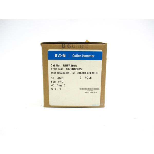 EATON RHFA3015 600VAC 15A NSFS