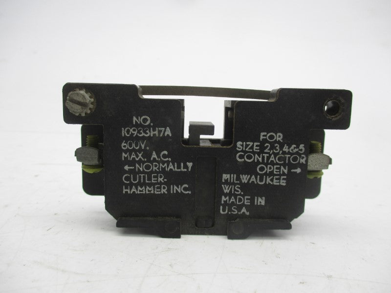 CUTLER HAMMER 10933H7A 600VAC UNMP