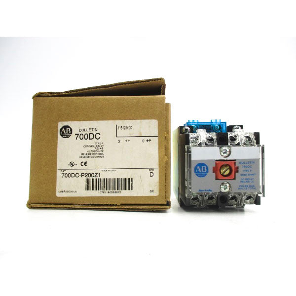 ALLEN BRADLEY 700DC-P200Z1 SER. D 115-125VDC (BR/WH) NSMP