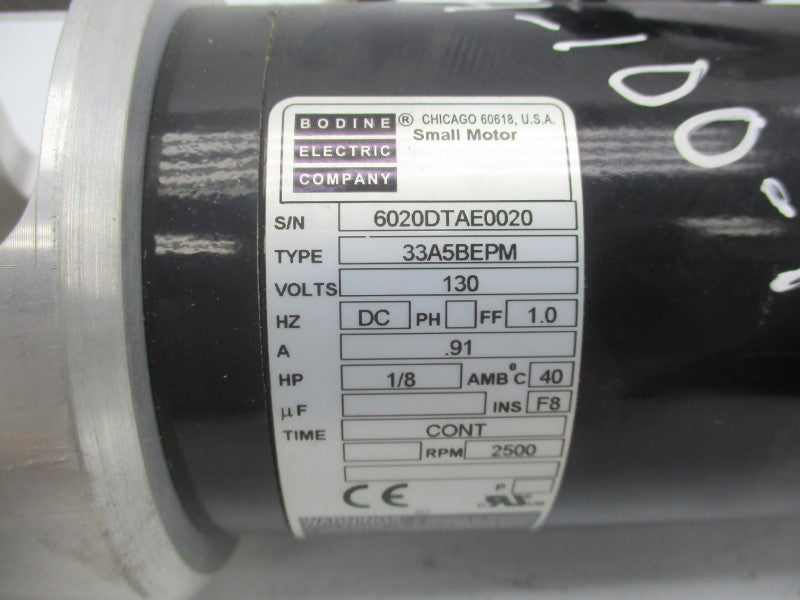BODINE ELECTIRC 33A5BEPM 130V .91A UNMP