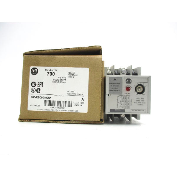 ALLEN BRADLEY 700-RTC00100U1 SER. A 110/120VAC (BR/WH) NSMP