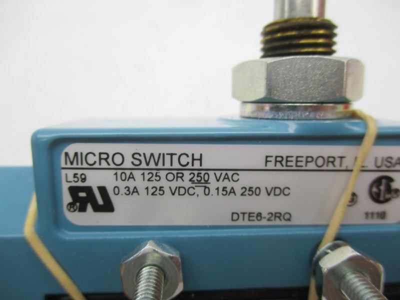 MICRO SWITCH DTE6-2RQ 125/250VAC 10A NSNP
