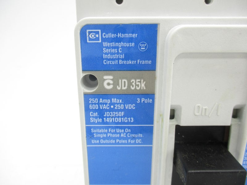 CUTLER HAMMER JD3250F SER. C 600VAC 250A NSMP