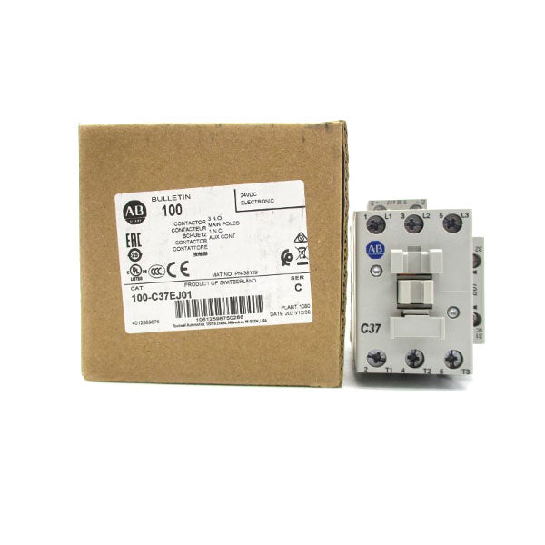 ALLEN BRADLEY 100-C37EJ01 SER. C 24VDC (BR/WH) NSMP
