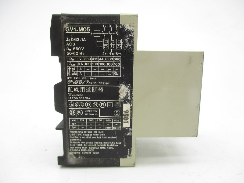 TELEMECANIQUE GV1-M05 0.63-1A NSNP