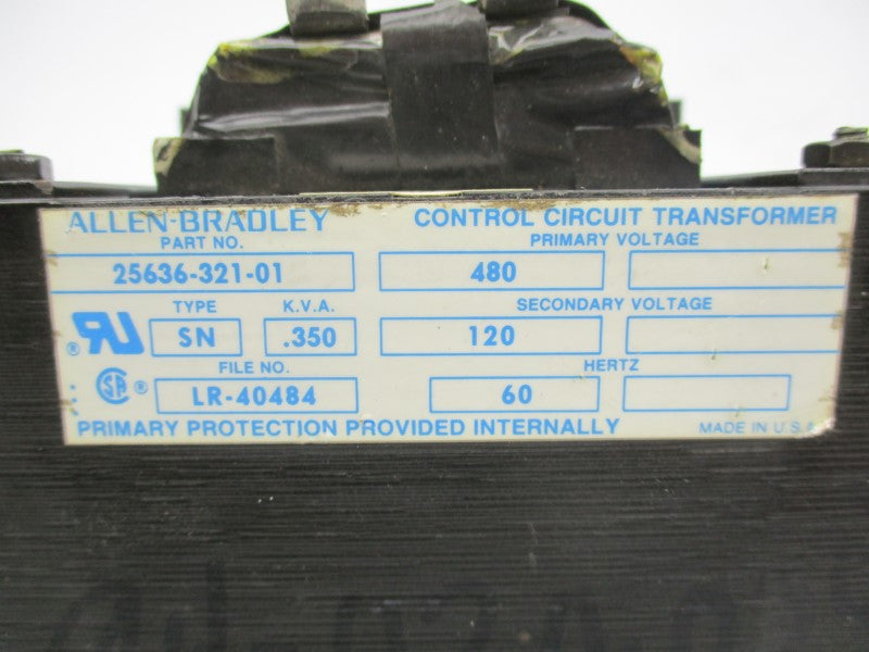 ALLEN BRADLEY 25636-321-01 120/480V NSNP