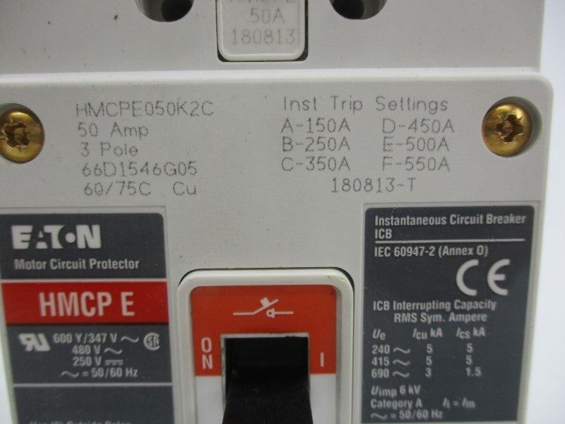 EATON HMCPE050K2C 480VAC 50A NSMP