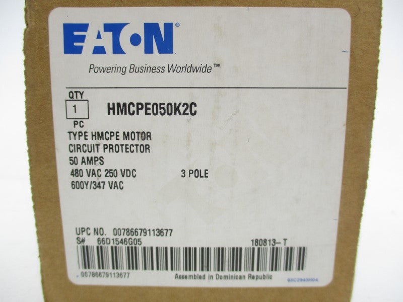 EATON HMCPE050K2C 480VAC 50A NSMP