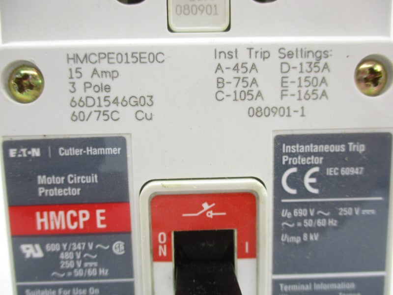 EATON HMCPE015E0C 480VAC 15A NSMP