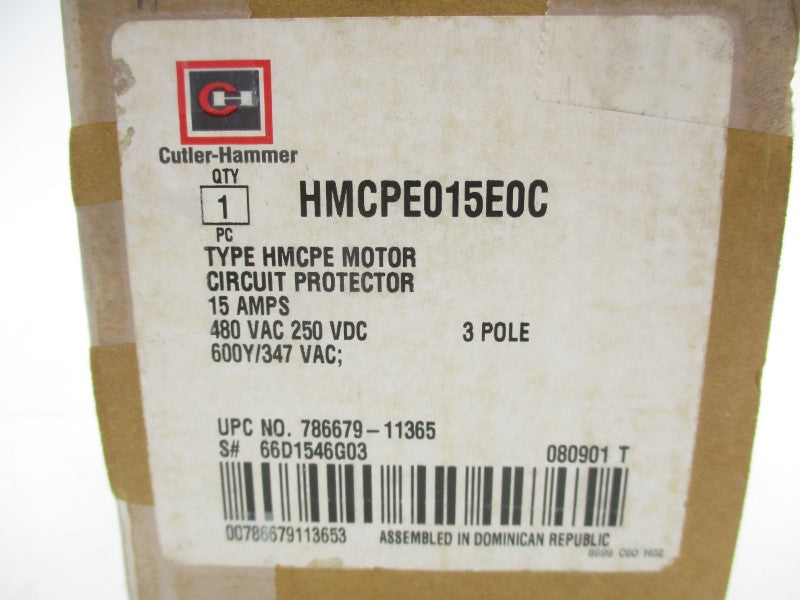 EATON HMCPE015E0C 480VAC 15A NSMP