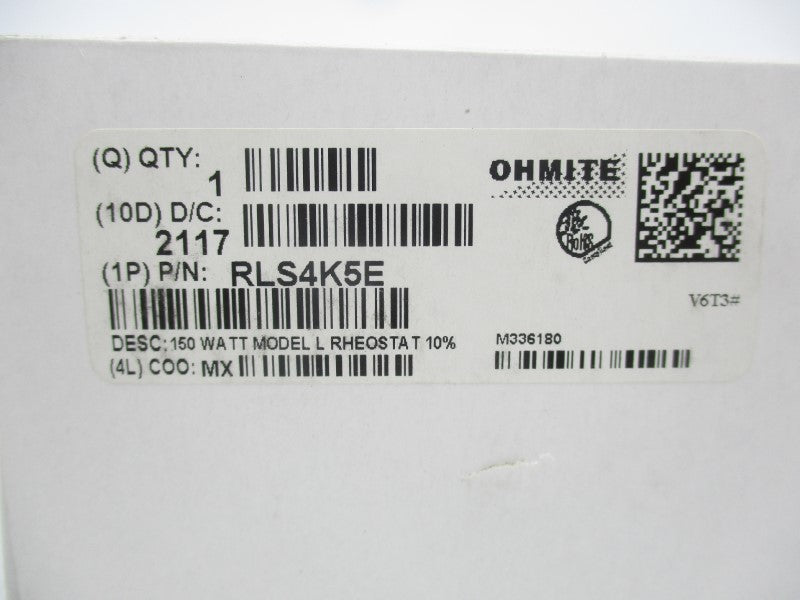 OHMITE RLS4K5E 0.182A NSMP