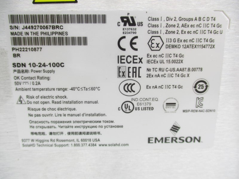 EMERSON SDN10-24-100C 100-240V 3.5A NSMP