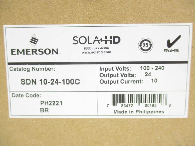 EMERSON SDN10-24-100C 100-240V 3.5A NSMP