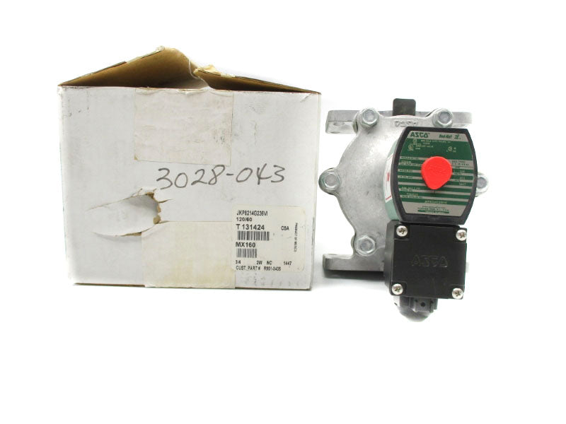 ASCO JKP8214G236VI 120V 3/4" NSMP