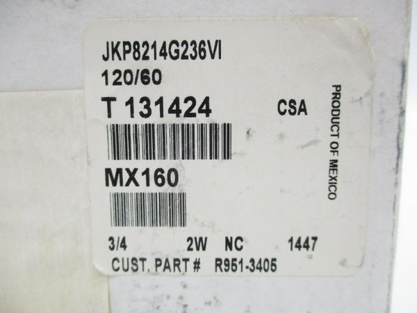 ASCO JKP8214G236VI 120V 3/4" NSMP