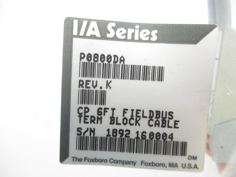 FOXBORO P0800DA REV. K NSMP