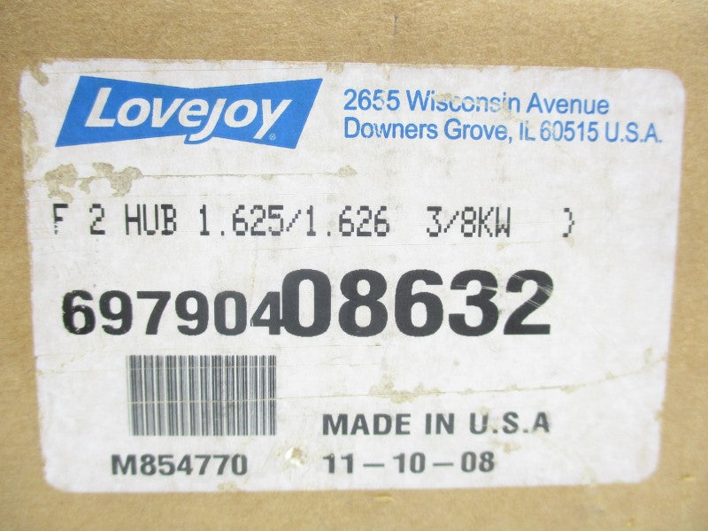 LOVEJOY F2HUB1.625/1.626-3/8KW 69790408632 NSFS