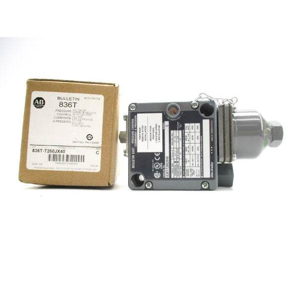 ALLEN BRADLEY 836T-T260JX40 SER. C 120-240VAC 35PSI (BR/WH) NSMP