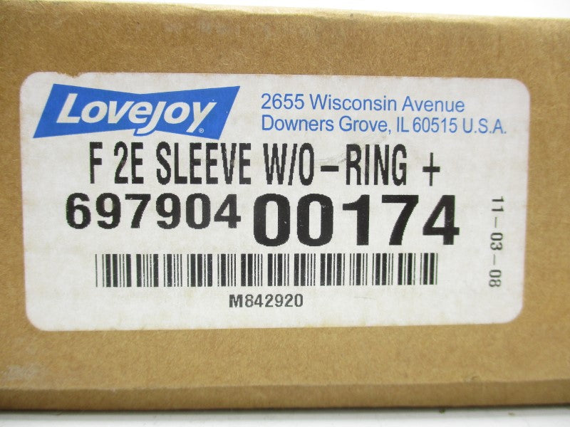 LOVEJOY F2E-SLEEVE-W/O-RING 69790400174 NSMP