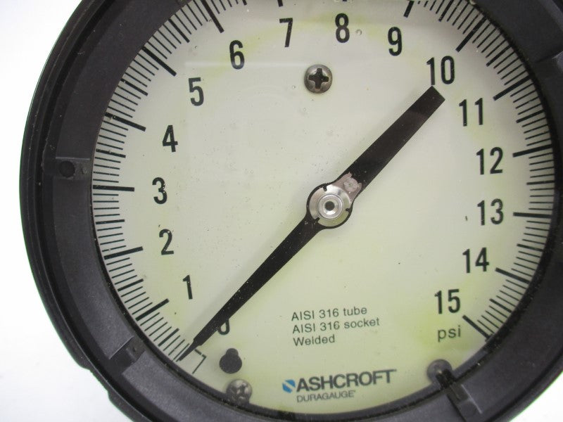 ASHCOFT 45-1279-SS-02L-15# 0-15PSI 4-1/2" NSMP